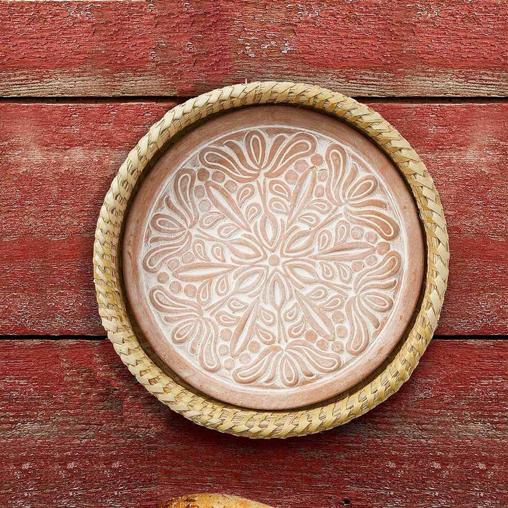 Bread Basket with Terracotta Warmer, Bread Basket for Serving, Sized 11.5&quo...