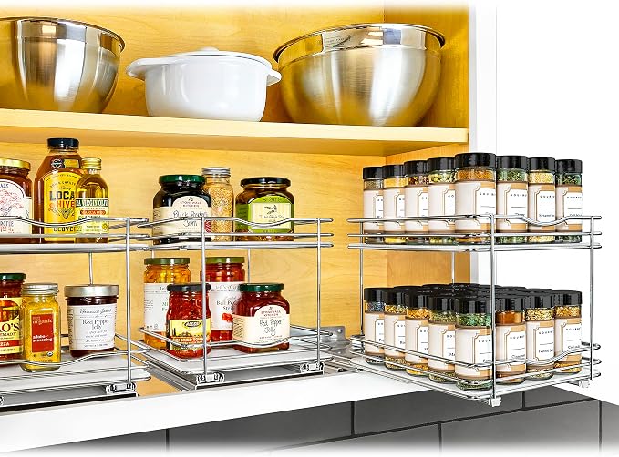 LYNK PROFESSIONAL® Pull Out Spice Rack Organizer