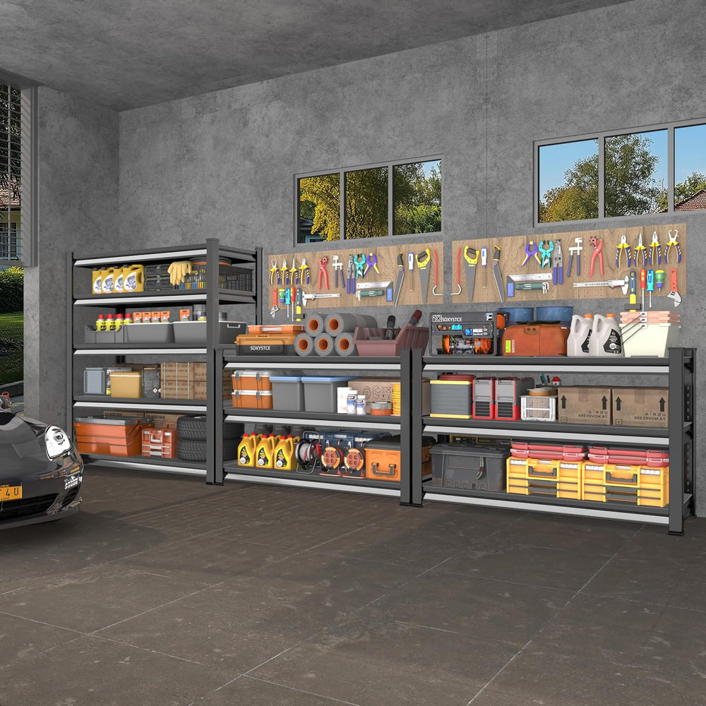 40" W Garage Shelving Heavy Duty, 1440LBS Loads Garage Storage Shelves H...