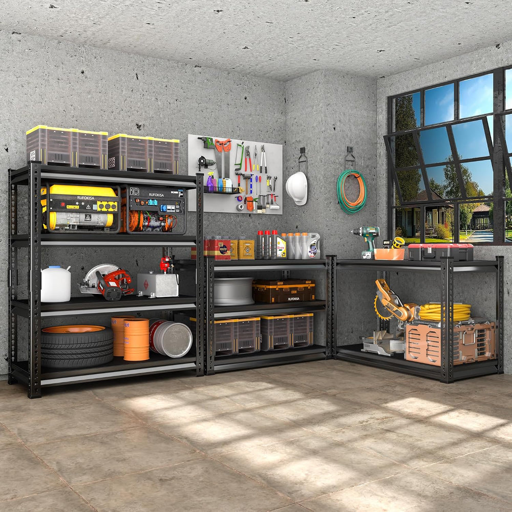 40" W Garage Shelving Heavy Duty,1800LBS Loads Metal Shelving Units and ...