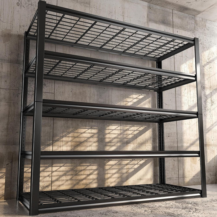 REIBII 48.2''W Garage Shelving Heavy Duty, Adjustable Shelves for Basement