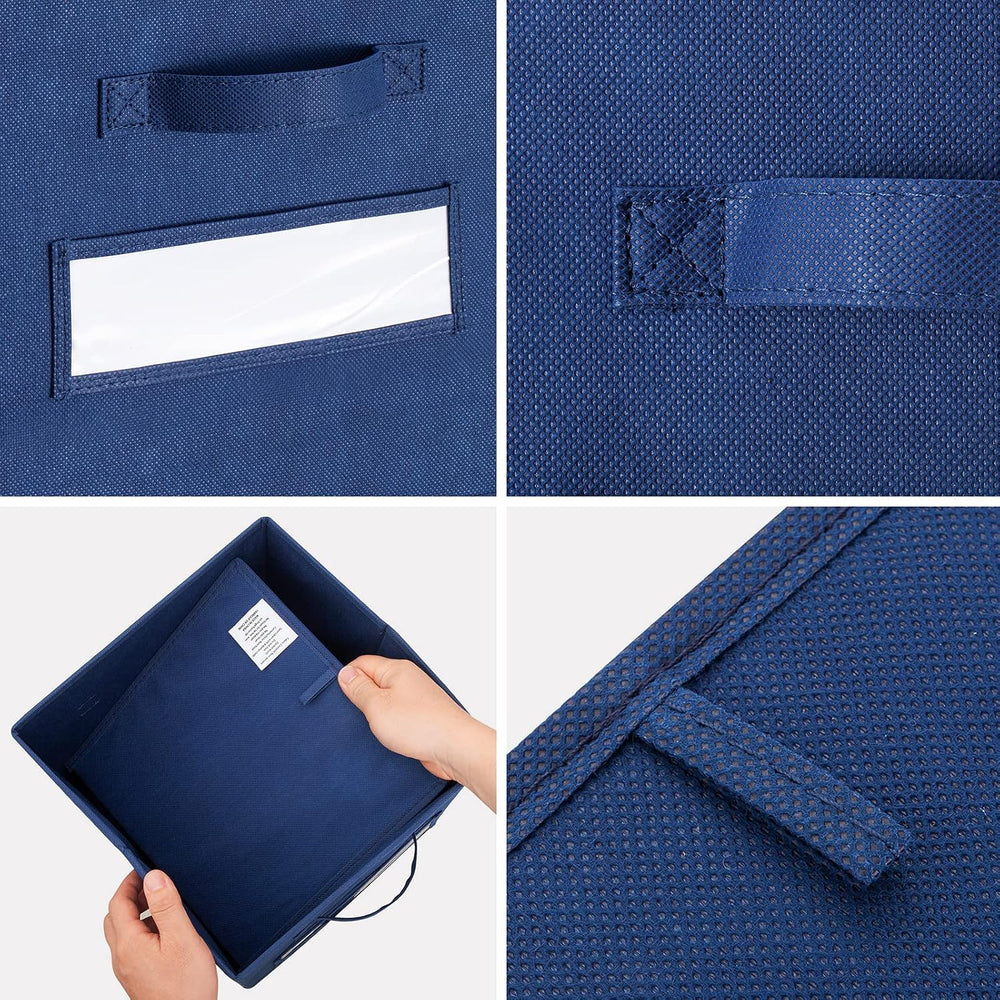 11 Inch Storage Cube,Storage bin (Set of 10) Foldable Fabric Cube Storage Bin...