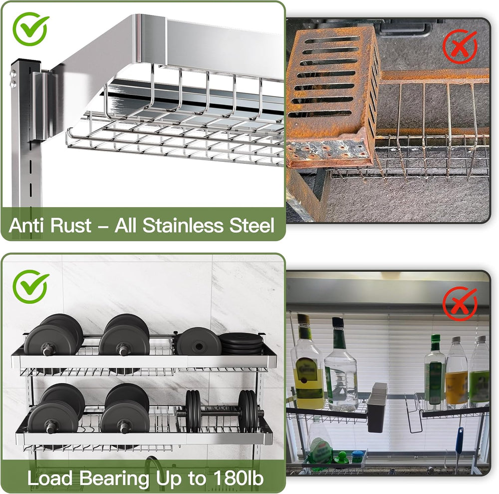 BOOSINY Over The Sink Dish Drying Rack, Extra Large Capacity Dish Drainer