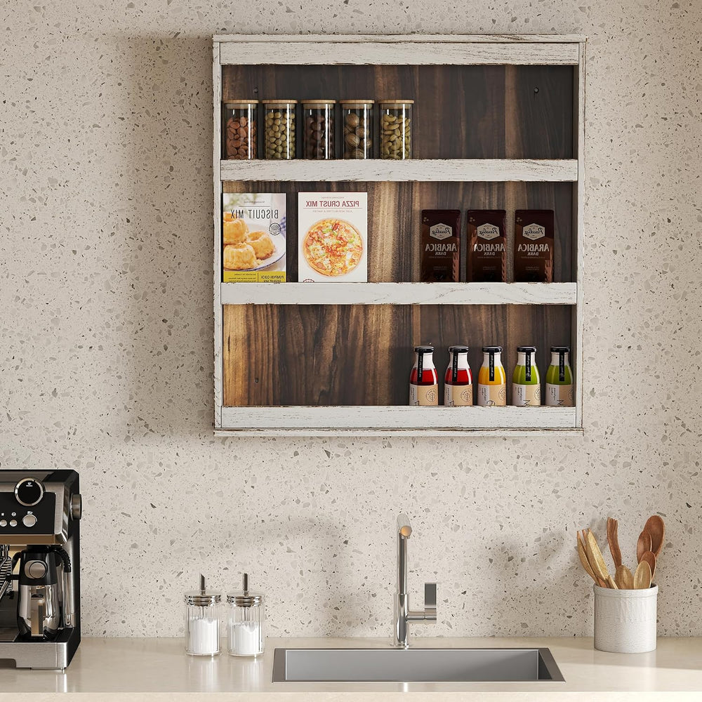 Nisorpa 3 Tier Spice Rack Wall Mount,19.68 x 3.35 x 21.25 Inches