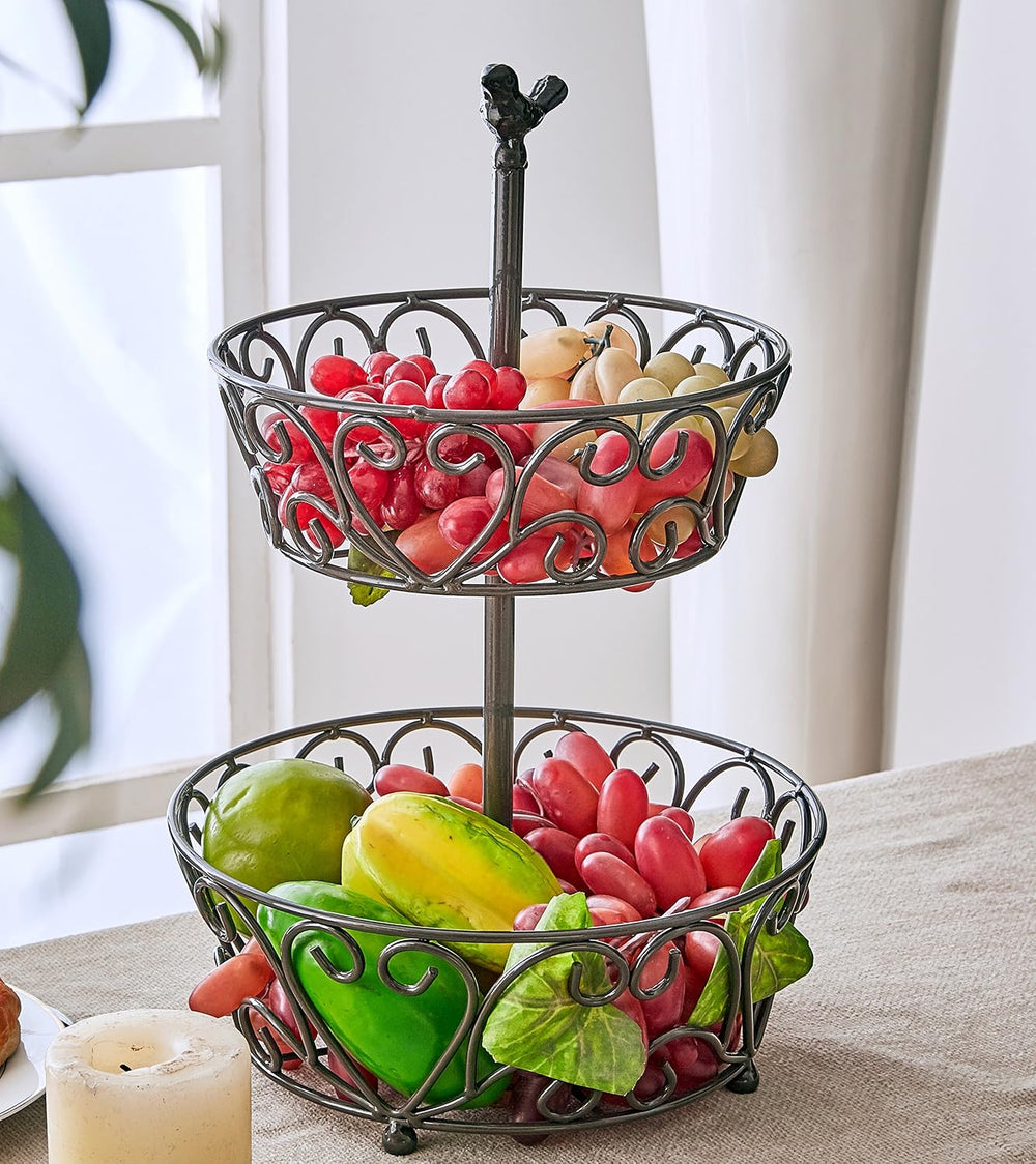 2-Tiered Basket, Fruit Stand