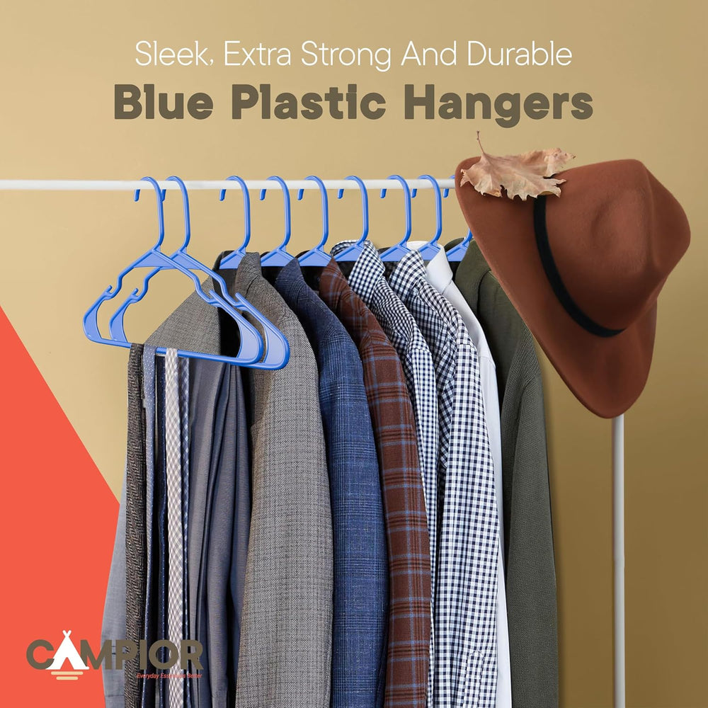 Plastic Clothes Hangers – Heavy Duty Hanger Set, for Organizing Clothes, Dres...