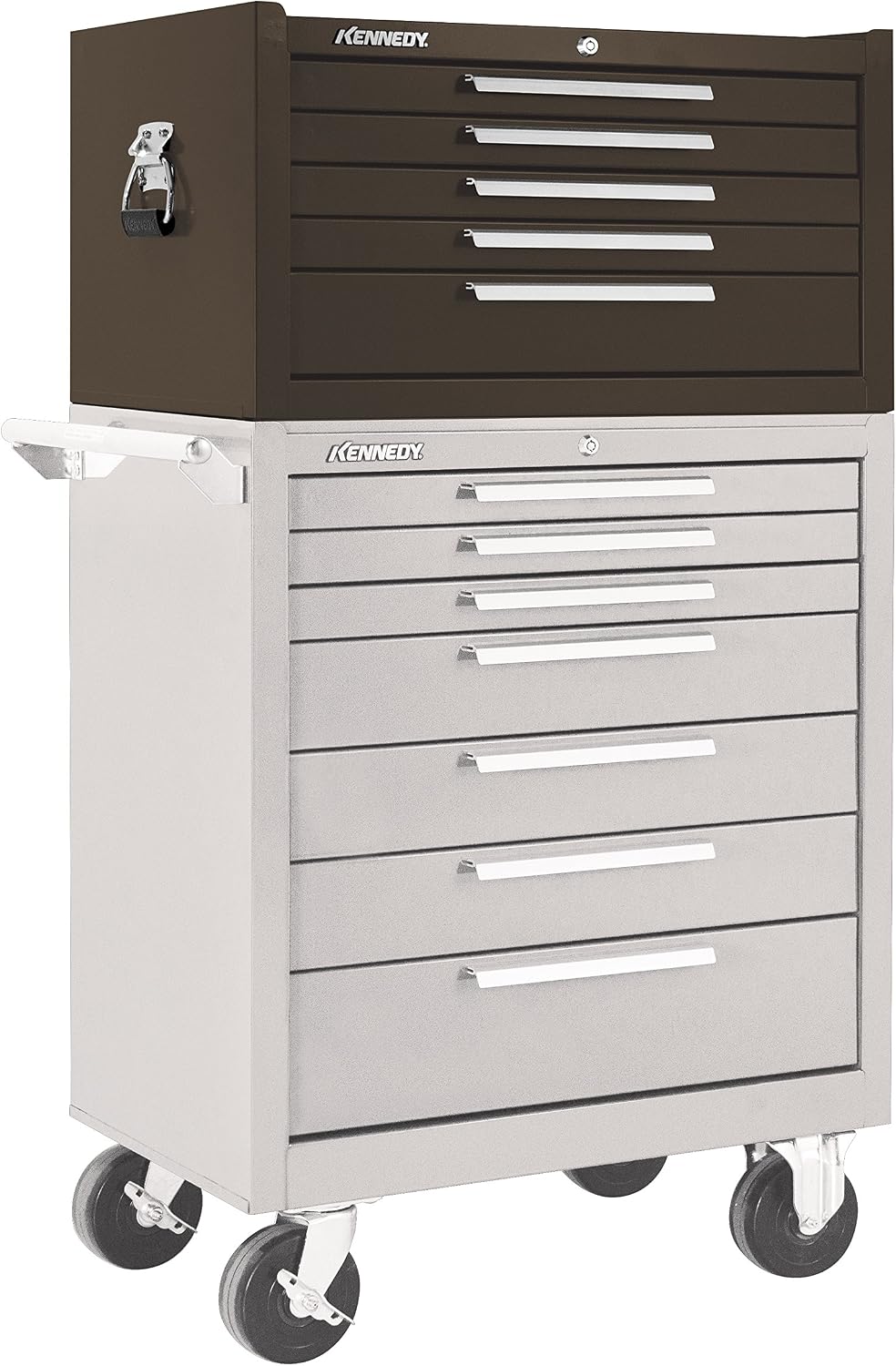 Kennedy Manufacturing 2805XB 29" 5-Drawer Industrial Top Chest, Tan Brow...