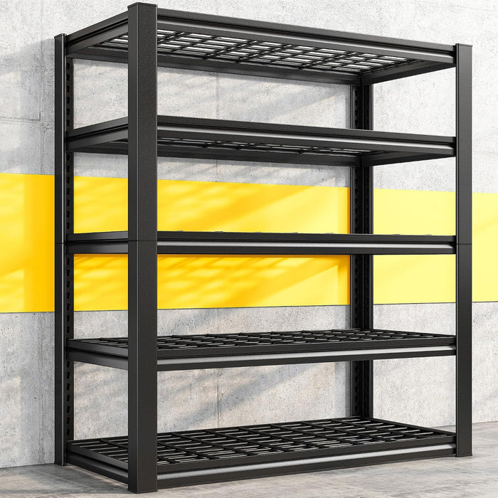 REIBII 72" H Garage Shelving 3200 LBS Heavy Duty Adjustable Storage Shelves