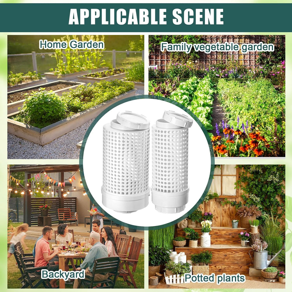 Blosssound 4 Pcs Inground Worm Composter Outdoor Farm Compost Bin Reducing Fo...