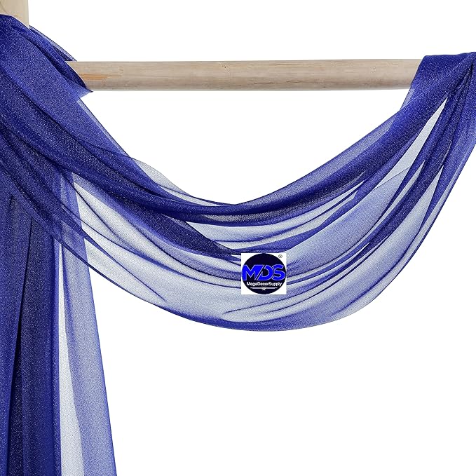 MDS Halloween Chiffon Draping Fabric - 2 Panel, 30" Wide x 30ft Long - S...