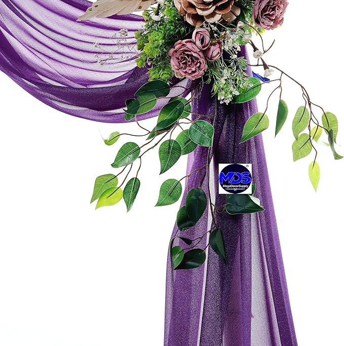 MDS Halloween Chiffon Draping Fabric - 1 Panel, 30" Wide x 40ft Long - S...