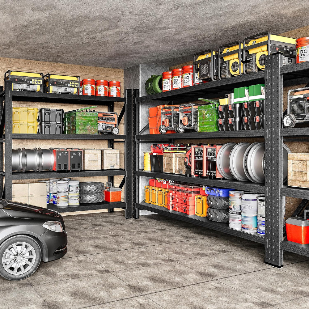 71.3" Wide Heavy Duty Garage Shelving Units,5000LBS Deep Storage Shelves...