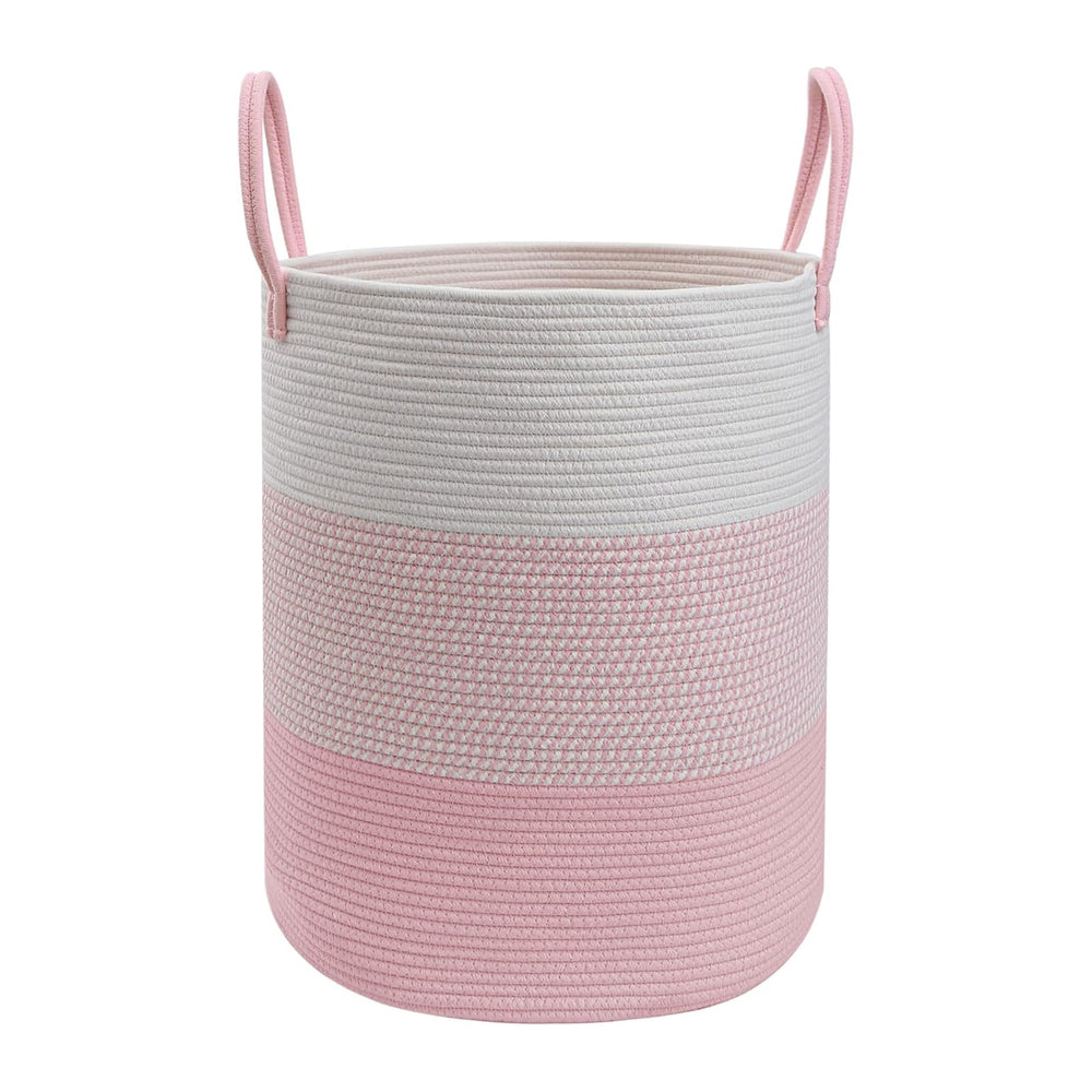 105L Pink Extra Large Laundry Basket, Clothes Hamper with Handles