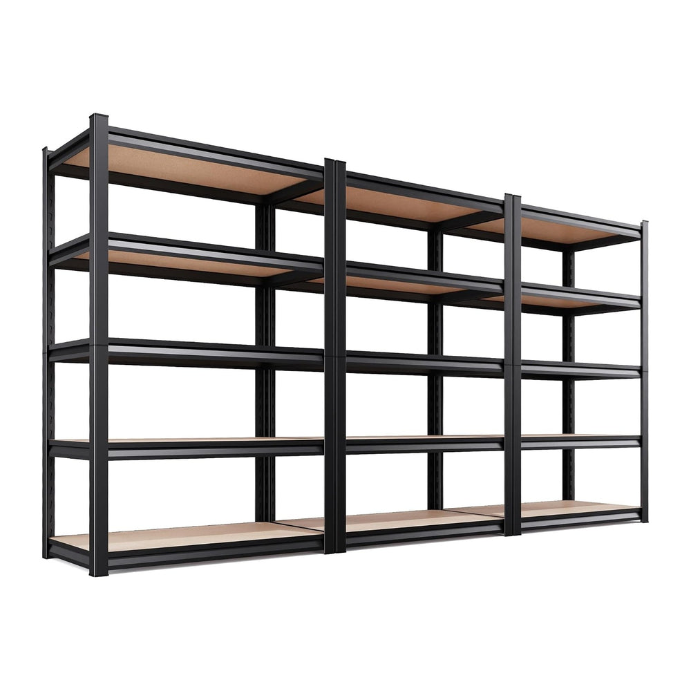 3 Pack Garage Shelving Unit, Heavy Duty Metal Storage Shelves, 78" H x 4...