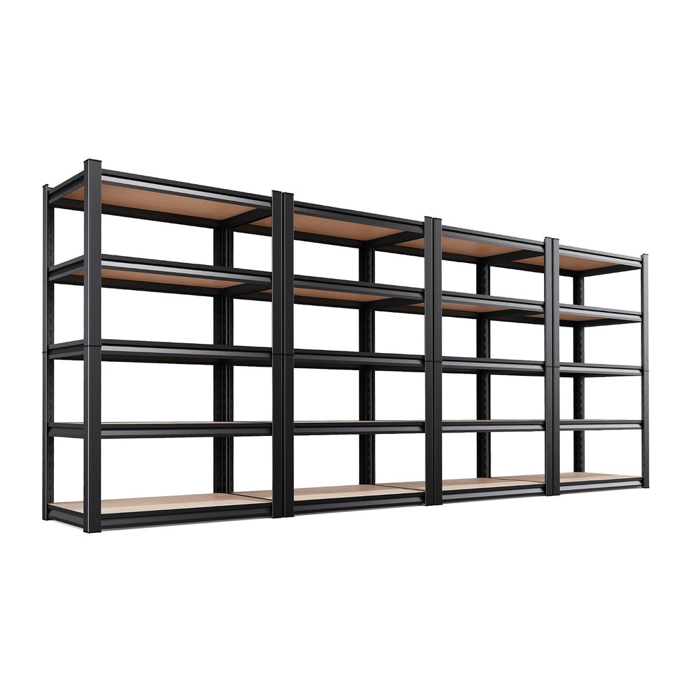 4-Pack Garage Shelving Unit, Heavy Duty Metal Storage Shelves, 71" H x 3...