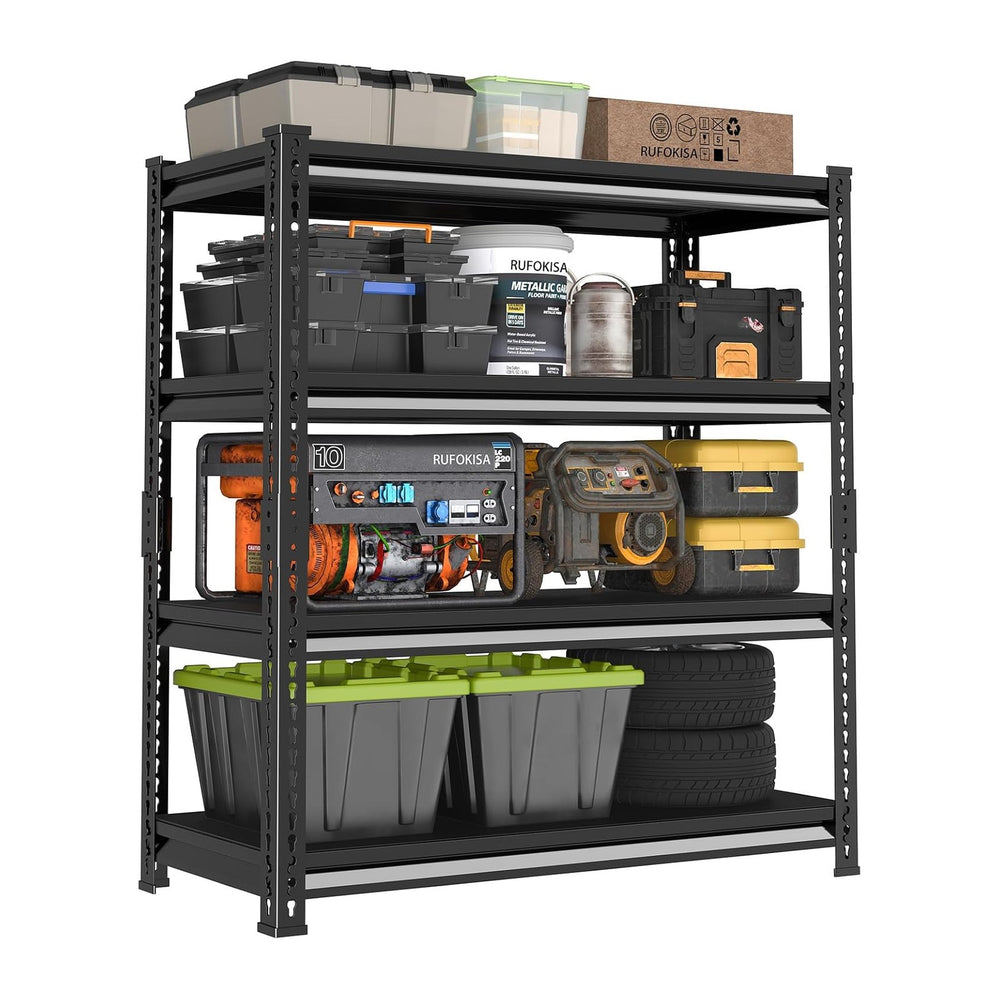40" W Garage Shelving Heavy Duty,1800LBS Loads Metal Shelving Units and ...