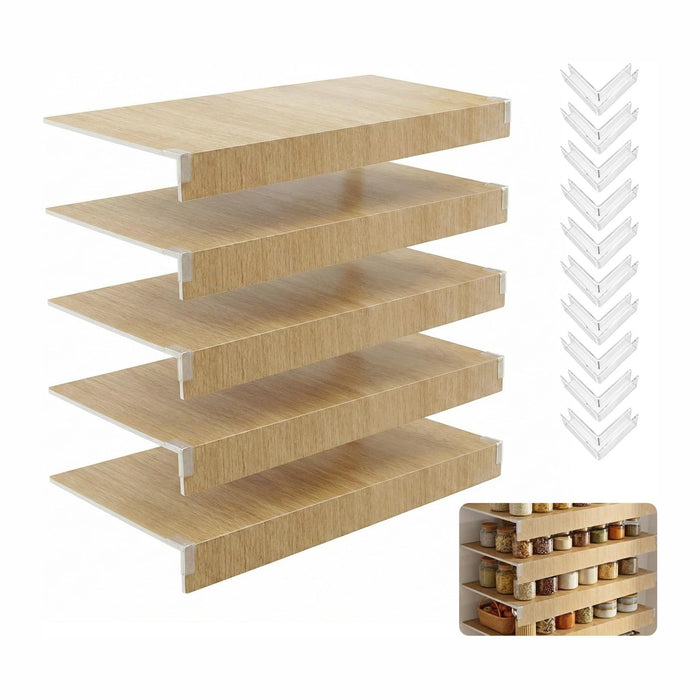 5-Pack Wire Shelf Covers, 24x12 Wire Rack Covers for Wire Shelving, PVC