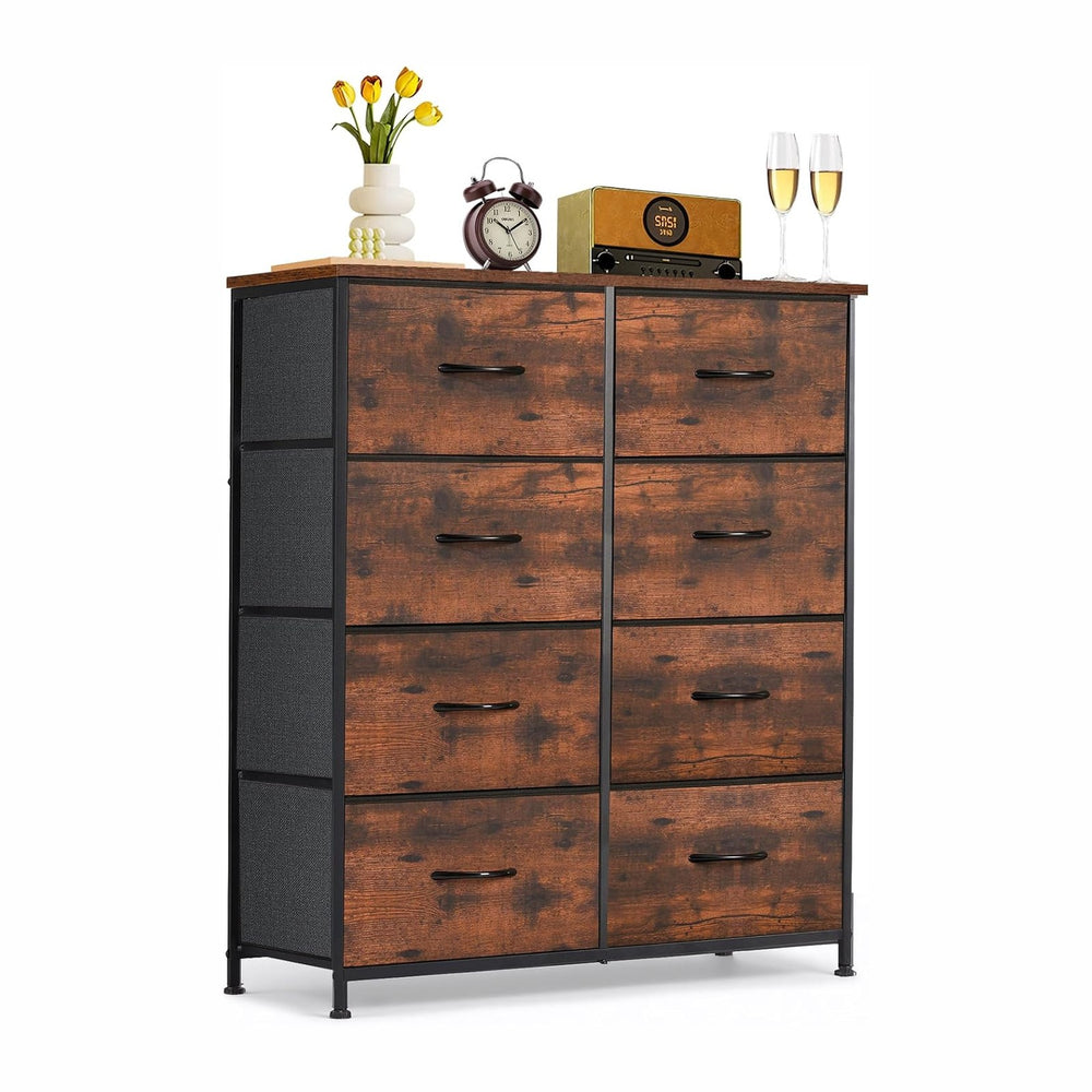 8-Drawer Dresser for Bedroom, Anti-Tip Tall Storage Organizer