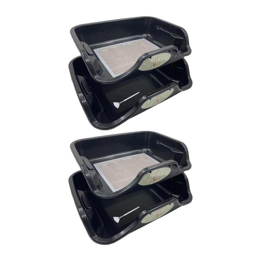Ablaze Tray - 2 Pack Large Bin Set with Replaceable 150 Micron Screen
