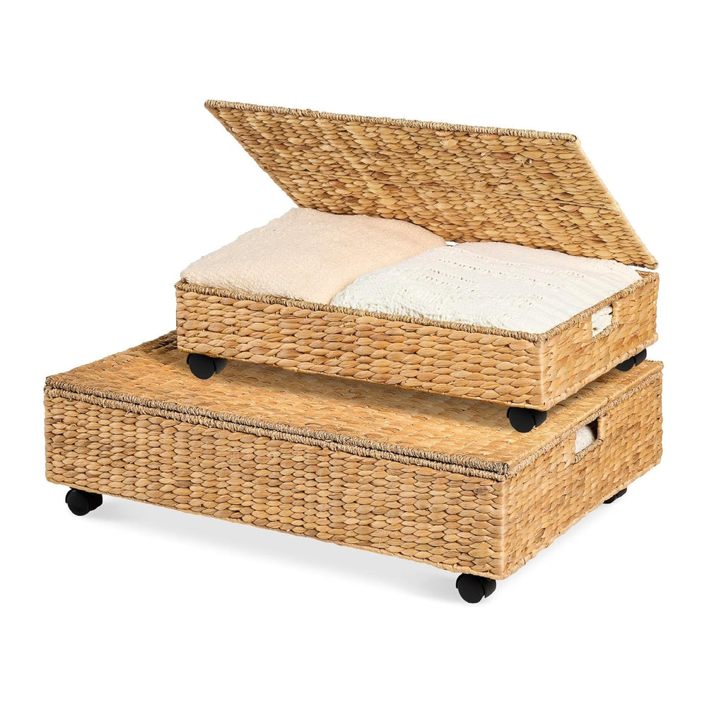 Best Choice Products Under Bed Storage Containers W/Lid, Wheels and Handles, ...