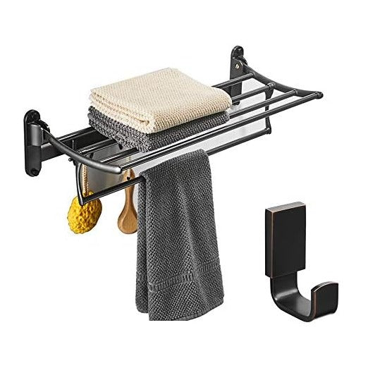 BESy Adhesive Brass Clothes Hook Single Towel Hook for Bathroom Kitchen Garag...