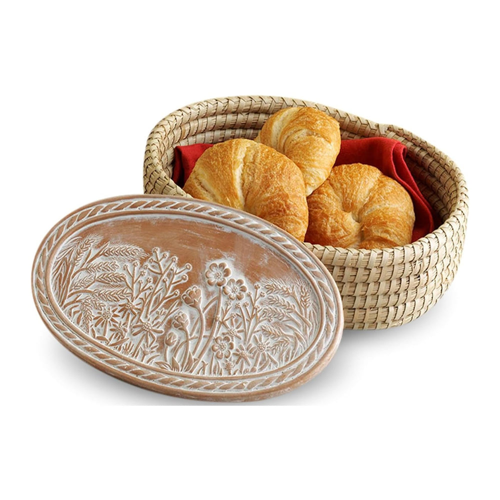 Bread Basket for Serving, Bread Warmer Stone, House Warming Gift, Sourdough