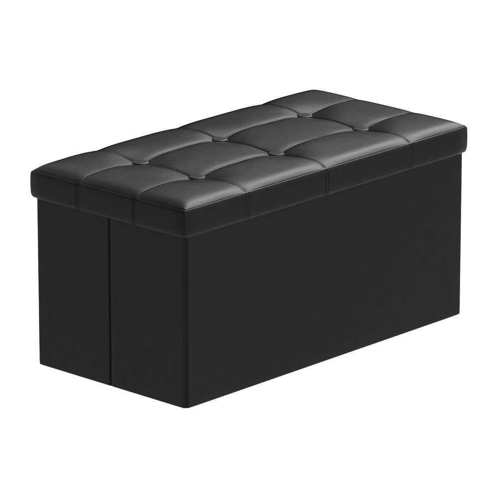 BRIAN & DANY 30 Inches Storage Ottoman Bench, Faux Leather Ottoman with S...