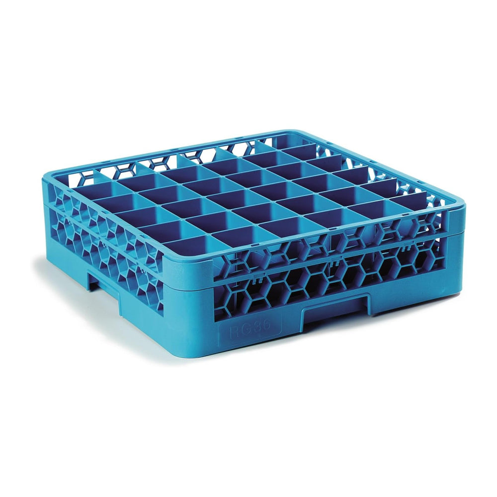 Carlisle FoodService Products 36 Compartment Glass Racks with 1 Extender - Fi...