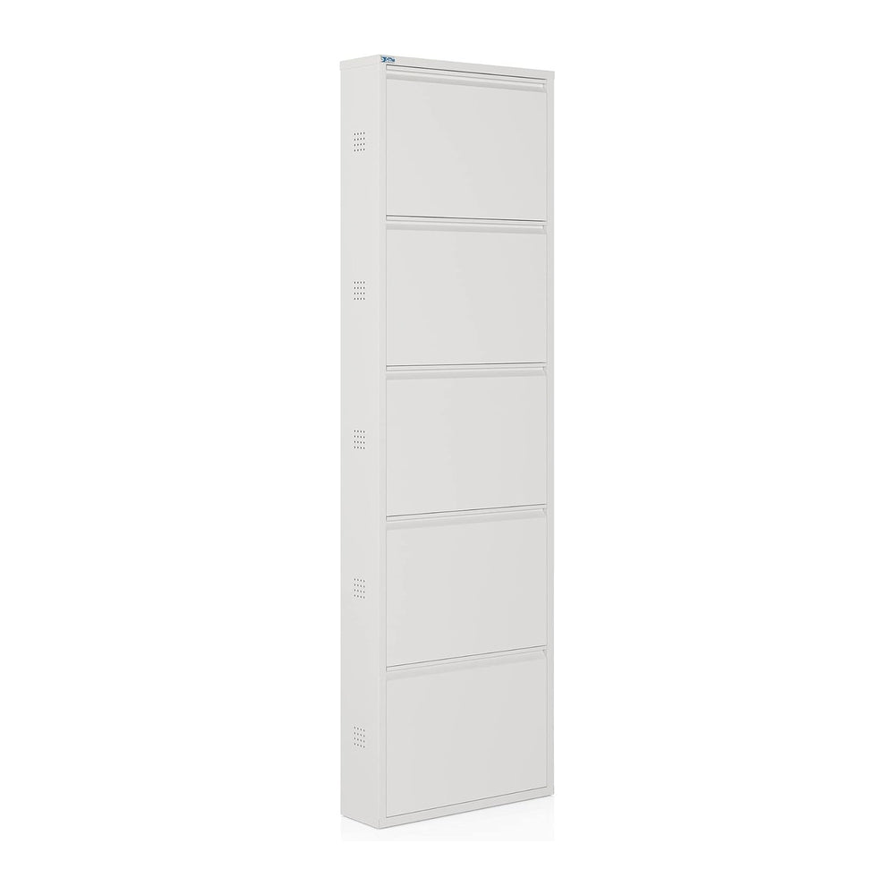 CEHA 5 Tier Metal Shoe Cabinet with Cover, Durable Shoe Storage Organizer for...