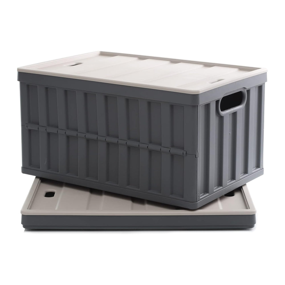 Citylife 64L Collapsible Storage Bins with Lids Plastic Storage Containers fo...