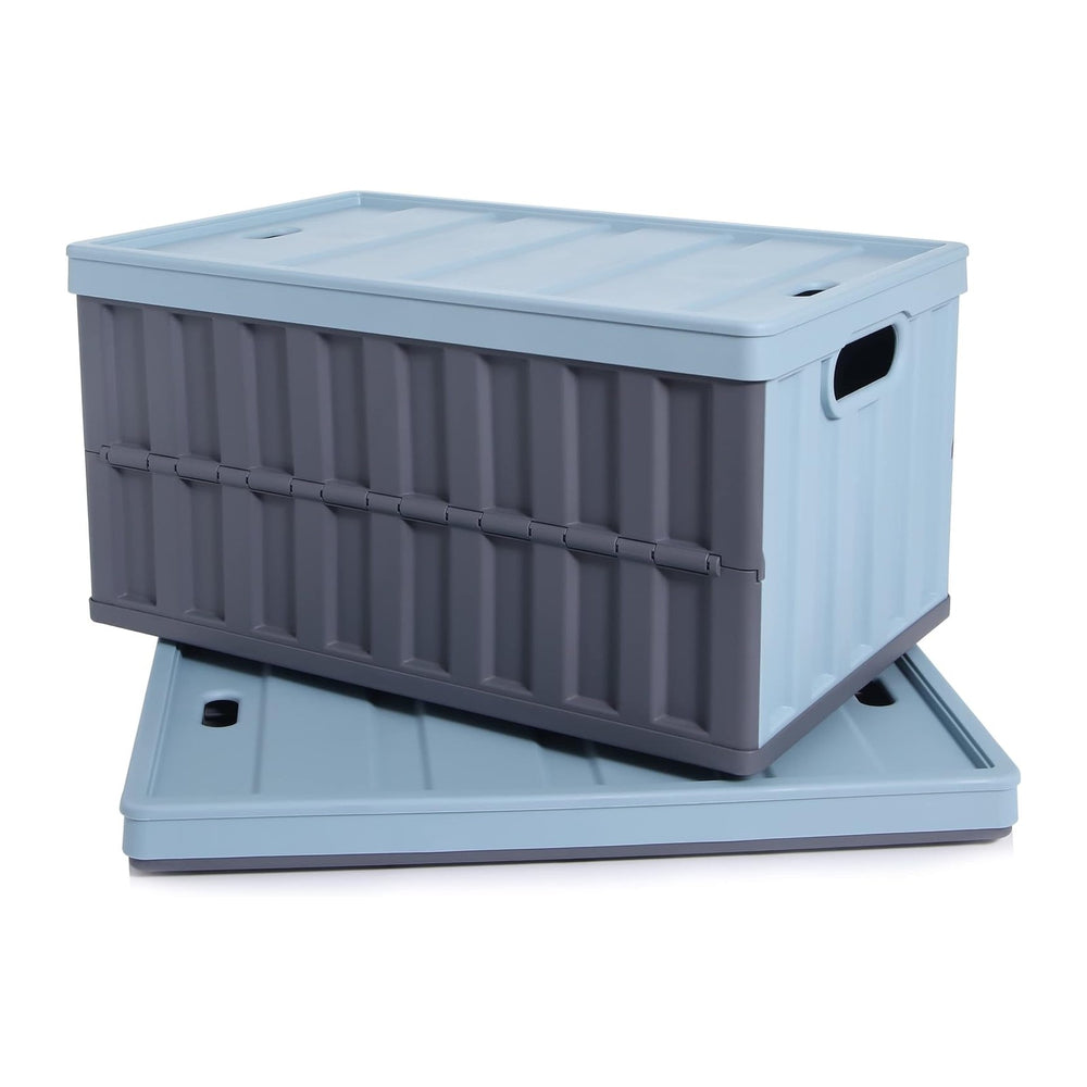 Citylife 64L Collapsible Storage Bins with Lids Plastic Storage Containers fo...