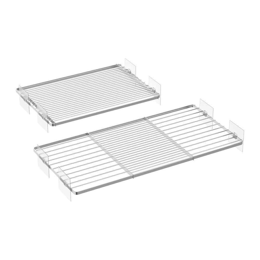 Closet Tension Shelves Organizer Expandable Cabinet Storage Shelving Rack Wir...