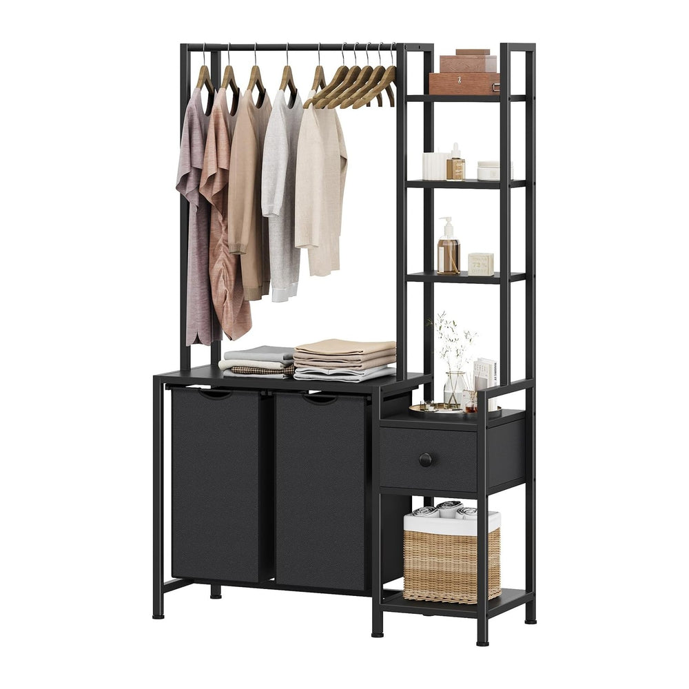 Creso hom Laundry Hamper with Shelf, 5 Tiers Tall Laundry Basket Sorter with ...