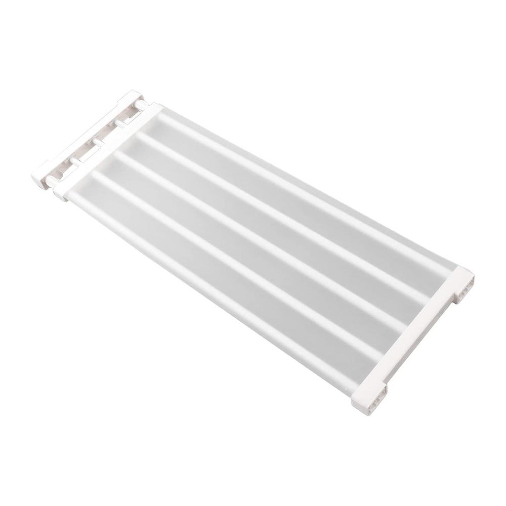 Expandable Closet Shelf, 20kg/44lb Load Adjustable Tension Rod Shelf Steel Tu...