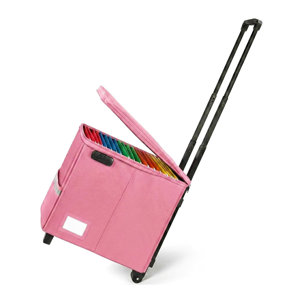 Fireproof Rolling File Box with Wheels for Letter & Legal Size Files