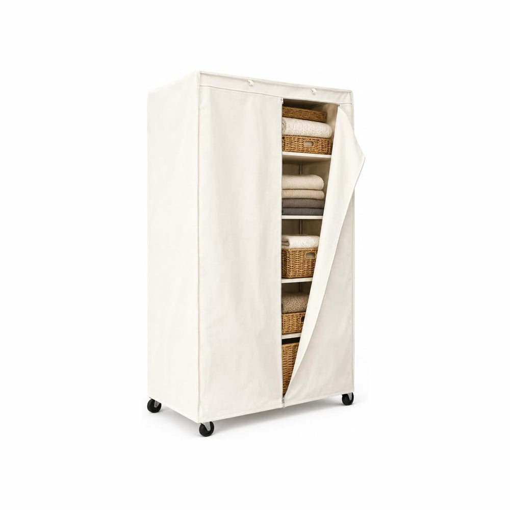 Formosa Covers Wire Rack Shelf Cover 48x18x72" – Off White COVER ONLY