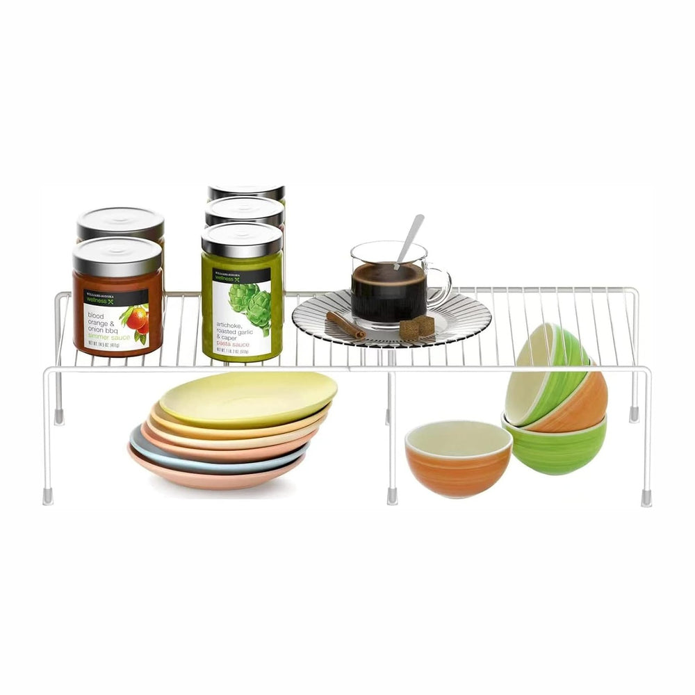 Freezer Shelf Expandable Kitchen Cabinet Organizer Shelf Riser
