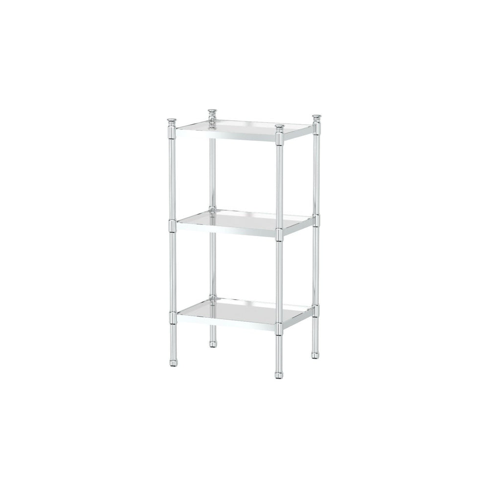 Gatco 1351 3-Tier Rectangle Taboret in Chrome