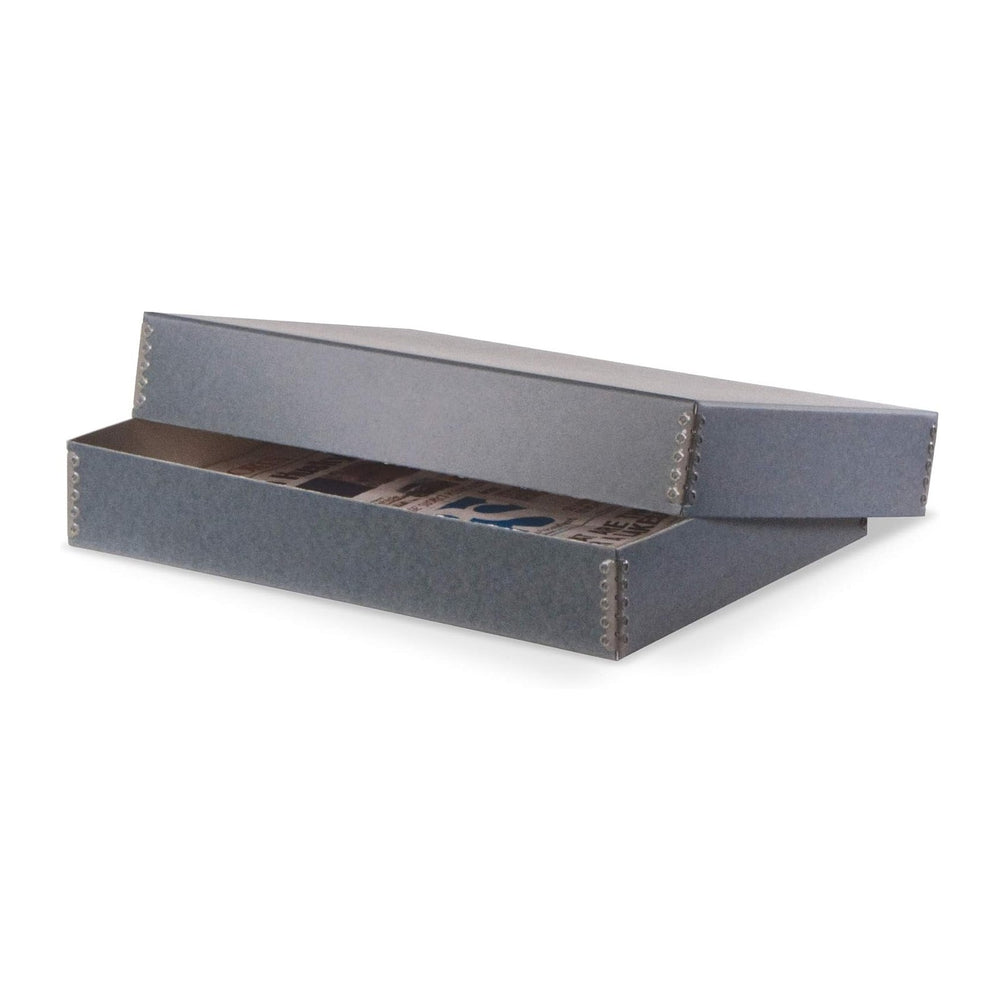 Gaylord Archival Blue/Grey Newspaper Preservation Box - 19W x 25L x 2 1/2&quo...