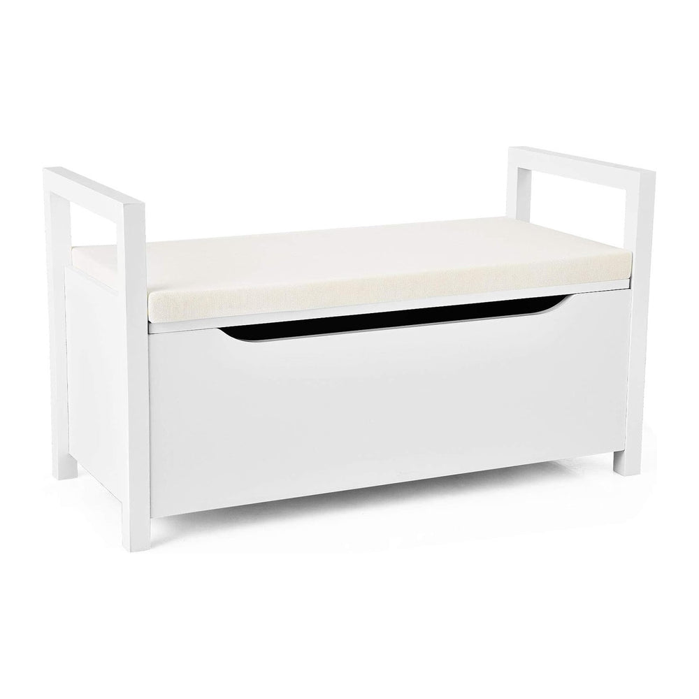 Giantex Shoe Storage Bench with Cushion, Entryway Storage Benches, End of Bed...