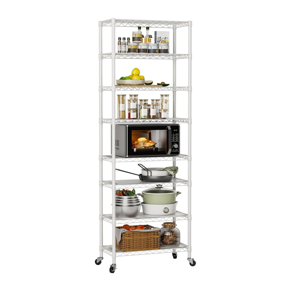 Golpart Shelves Storage Shelf Wire Closet Bathroom Organizers Metal Pantry