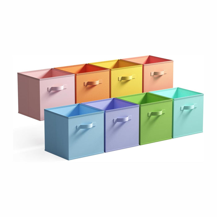 GRANNY SAYS 13 Inch Cube Storage Bins, Pastel Color, 8-Pack