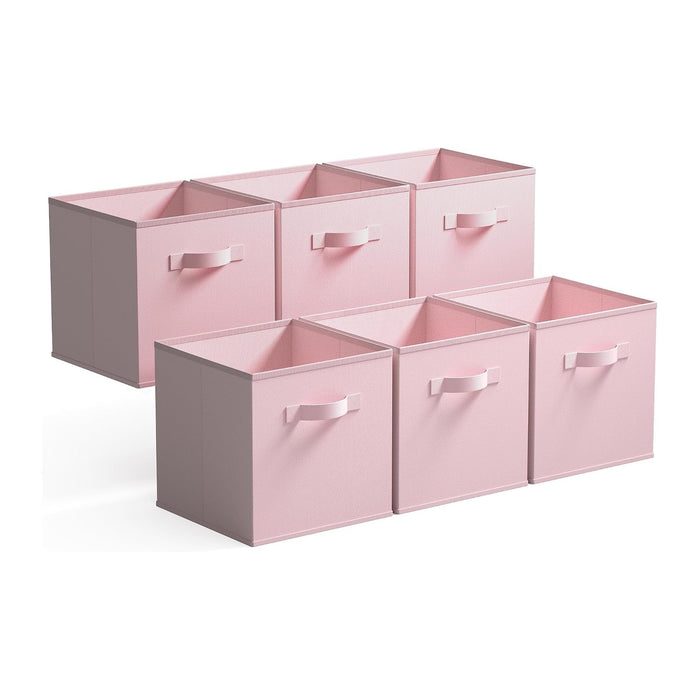 GRANNY SAYS 13x13 Cube Storage, Pink Storage Cube Organizer Bins, 6-Pack