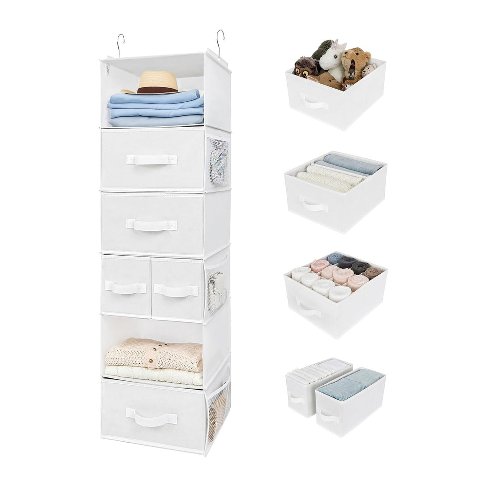 GRANNY SAYS Hanging Closet Organizer, 5 Drawers, 6 Shelves, 6 Pockets