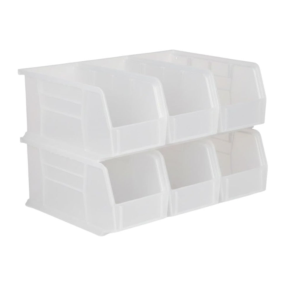 HE HUDSON EXCHANGE 11" x 5.5" x 5" (6 Pack) Plastic Stackable ...