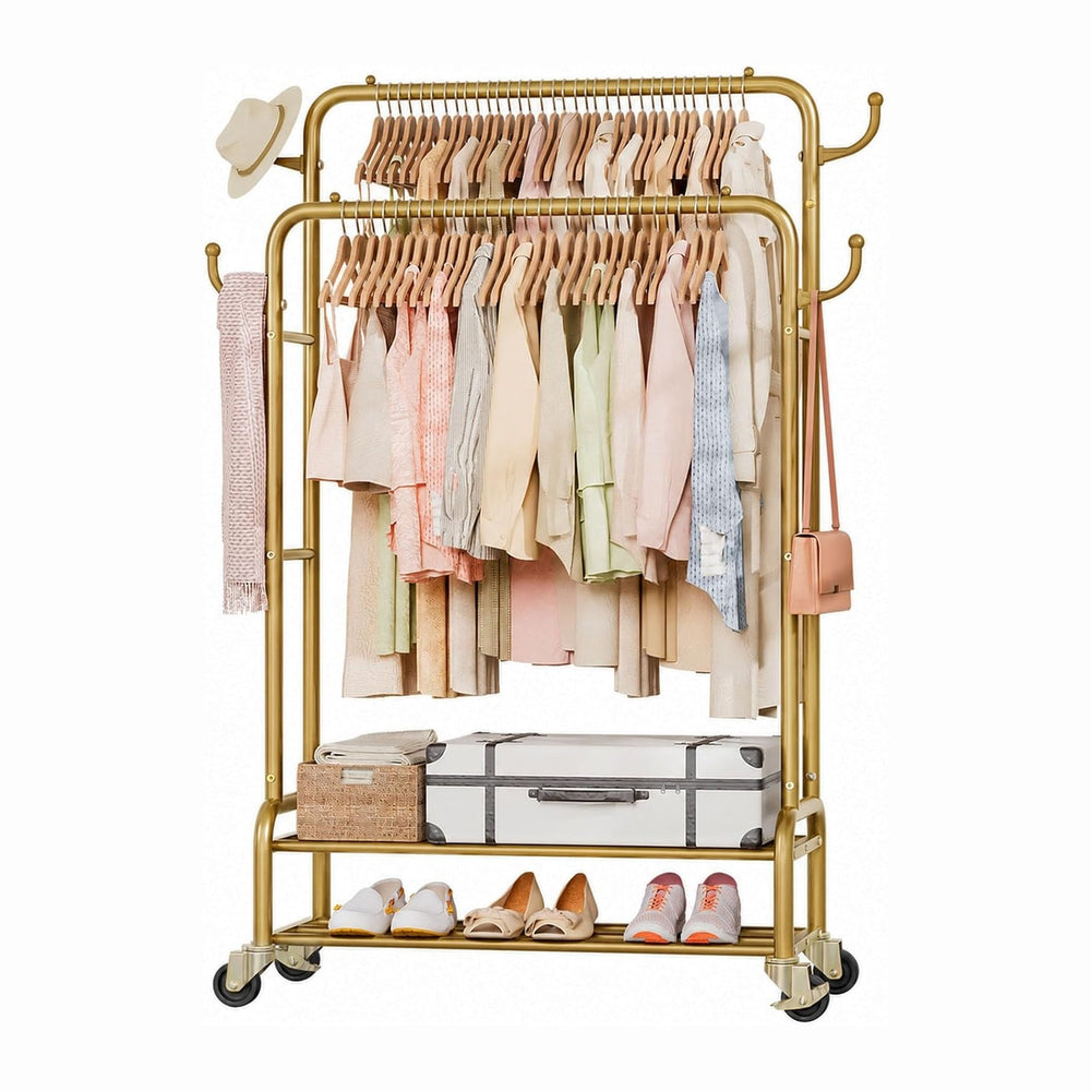 Homde Sturdy Garment Rack for Bedroom: 265 lbs Heavy Duty Clothes Organizer