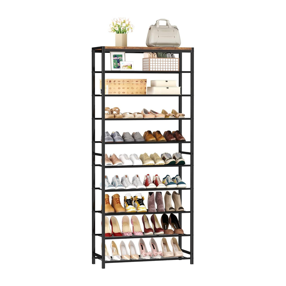 HOMEFORT 10 Tiers Shoe Rack Organizer,30" Shoe Storage Shelf for Closet,...