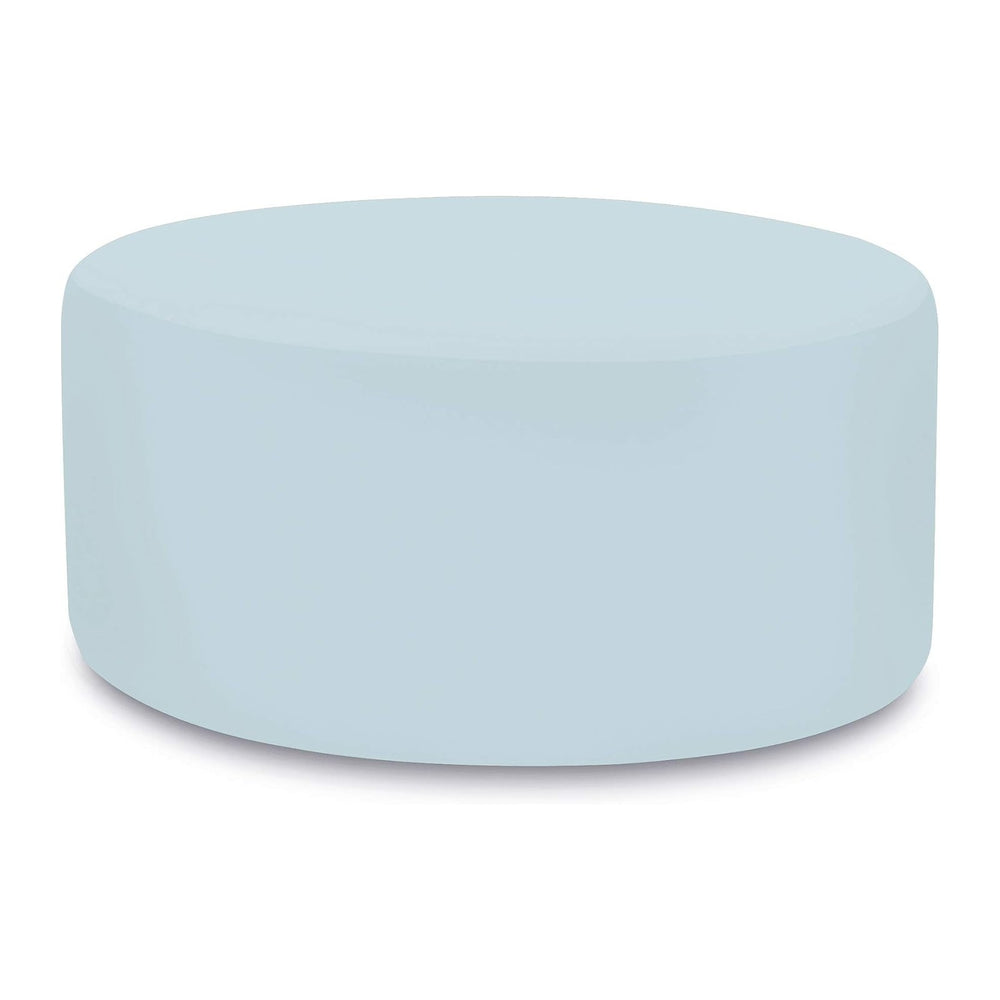 Howard Elliott Universal Round Ottoman with Cover, Multipurpose Padded Side t...