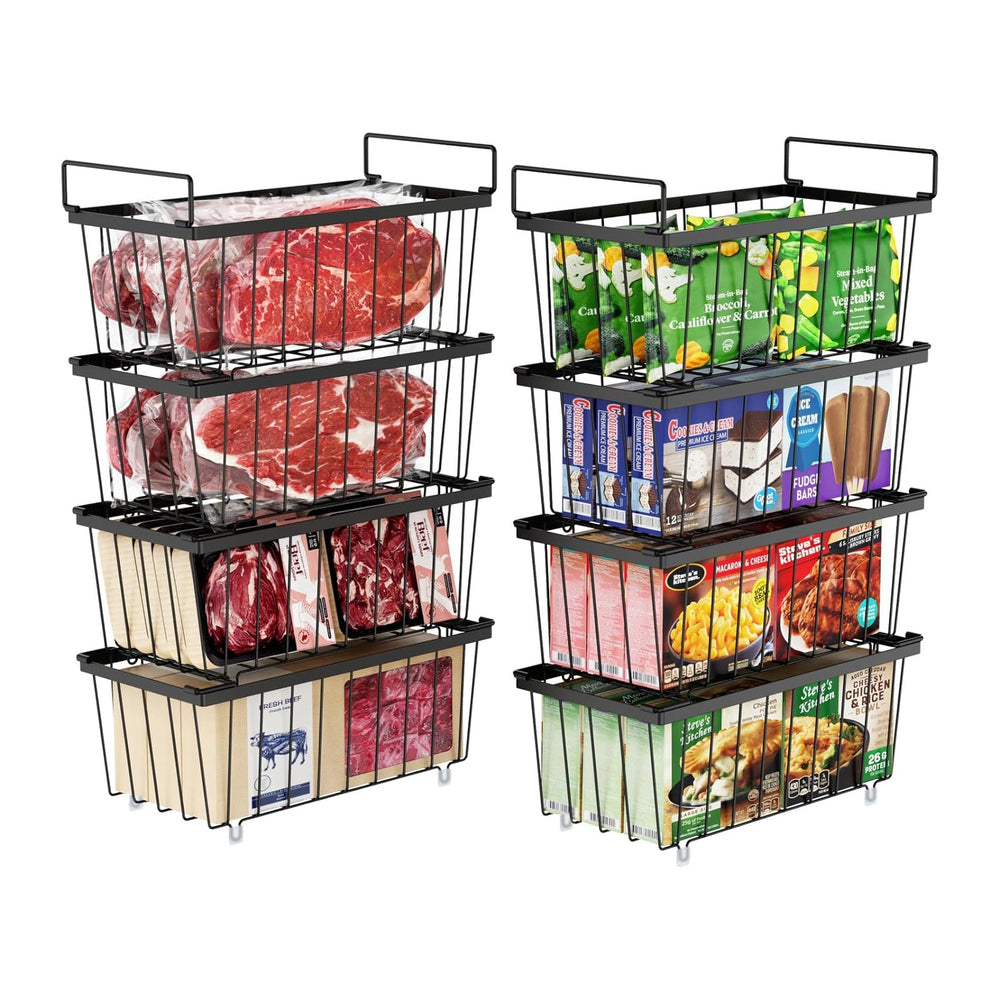 iSPECLE Chest Freezer Organizer - Small Storage Baskets for 7 Cu.Ft, 8 Pack