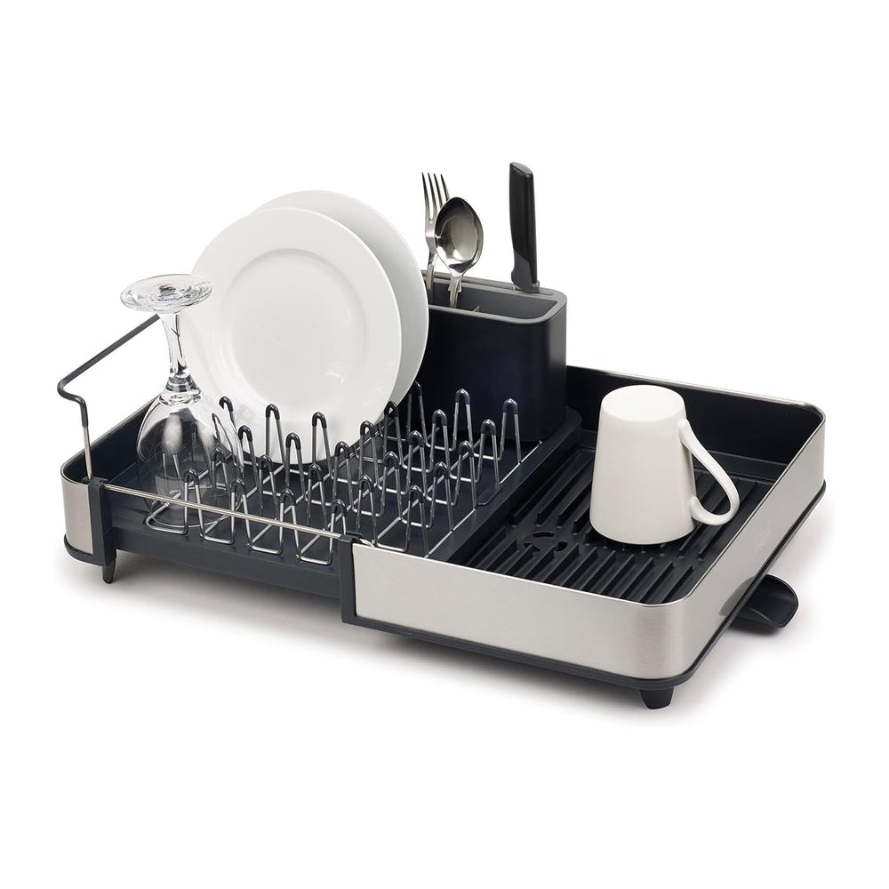Joseph Joseph Extendable Dish Drying Rack with Dual Parts - Stainless Steel, ...